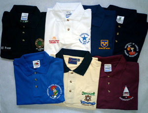 EMBROIDERED T-SHIRTS AND POLO SHIRTS